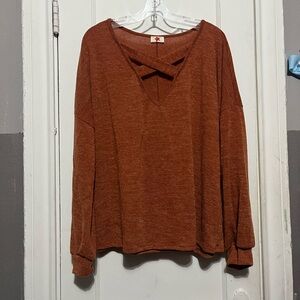 3/$10 burnt orange top